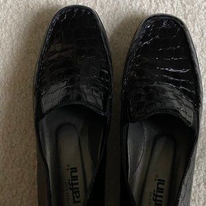 Uberto Ruffini Black Patent Loafer